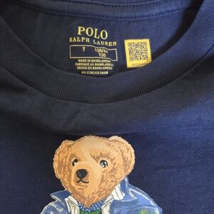Polo by Ralph Lauren Kids Blue Bear Graphic Polo